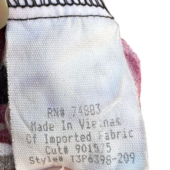 Twyla & Blu II Vintage Womens Floral Button-Up Tie Front Cropped Blouse Shirt 2X - Picture 10 of 10